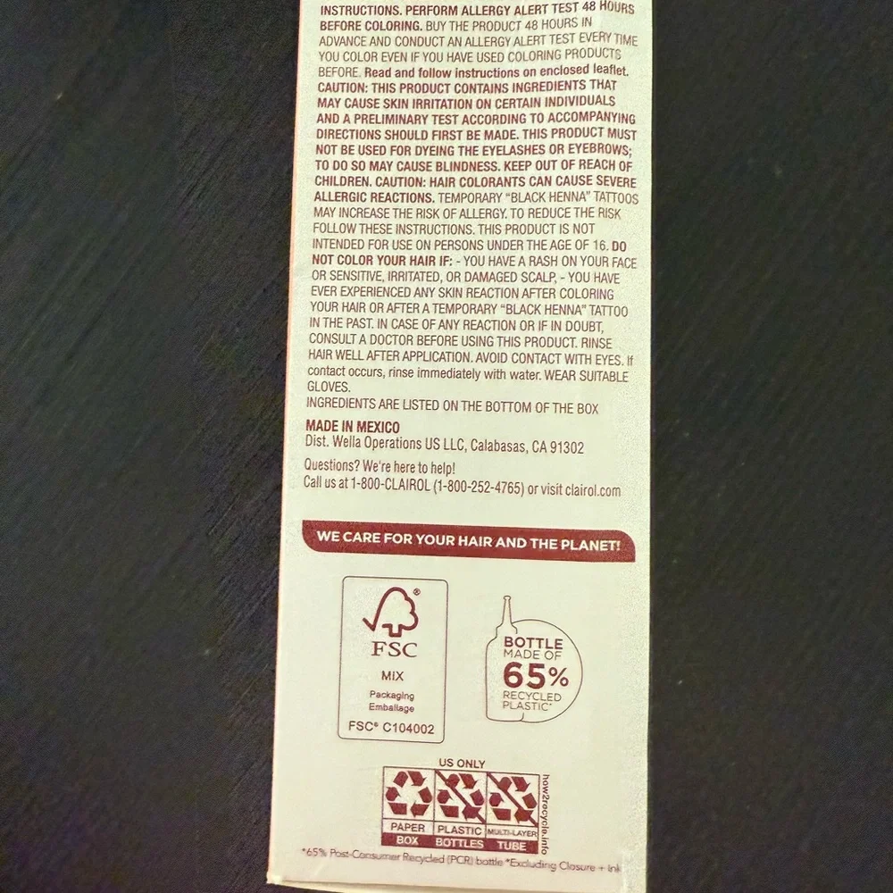 NWT Clairol Textures & Tones Hair Color 5N Mocha Brown